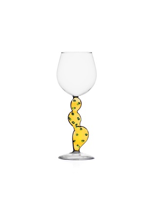 首图 –点击放大 - ICHENDORF MILANO - Deset Plants拼色仙人掌造型手柄玻璃红酒杯－黄色