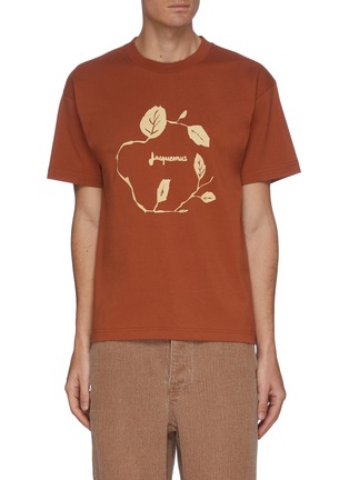 首图 - 点击放大 - JACQUEMUS - Le t-shirt Jean品牌名称树叶图案纯棉T恤