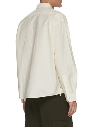 背面 - 点击放大 - JACQUEMUS - La chemise Simon logo拼贴口袋混棉衬衫