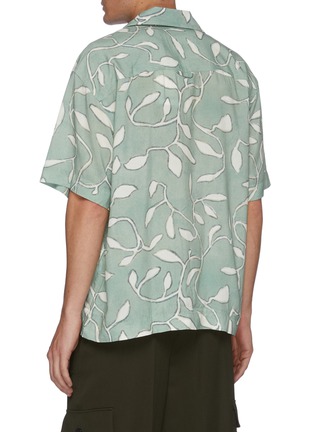 背面 - 点击放大 - JACQUEMUS - La chemise Jean拼色树叶图案短袖衬衫