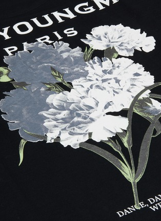  - WOOYOUNGMI - 品牌名称花卉图案纯棉T恤