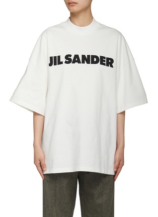 首图 - 点击放大 - JIL SANDER - 拼色logo纯棉T恤