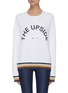 首图 - 点击放大 - THE UPSIDE - BONDI品牌名称拼色条纹纯棉卫衣