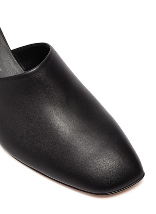 细节 - 点击放大 - GRAY MATTERS - GEMMA金属感几何鞋跟真皮穆勒鞋
