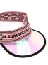 细节 - 点击放大 - LAURENCE & CHICO - 拼色品牌名称PVC帽檐遮阳帽