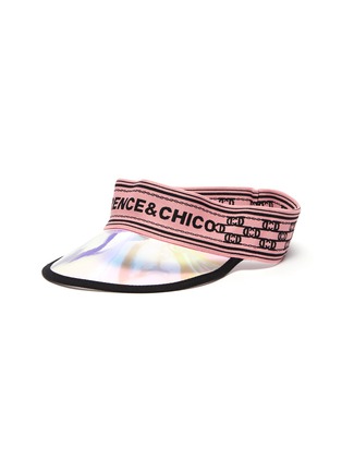 首图 - 点击放大 - LAURENCE & CHICO - 拼色品牌名称PVC帽檐遮阳帽