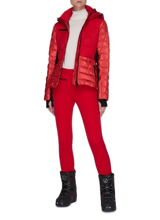 模特儿示范图 - 点击放大 - ERIN SNOW - Kat腰带拼接设计夹棉功能混美丽诺羊毛连帽滑雪夹克