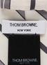 细节 - 点击放大 - THOM BROWNE - 拼色条纹领带