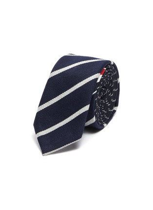 首图 - 点击放大 - THOM BROWNE - 拼色条纹混羊毛领带