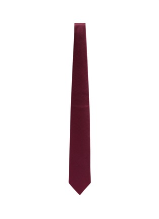 模特儿示范图 - 点击放大 - STEFANOBIGI MILANO - 拼色真丝领带