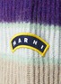  - MARNI - logo拼色混初剪羊毛针织开衫