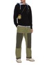 模特儿示范图 - 点击放大 - JW ANDERSON - LOGO绵羊毛针织衫
