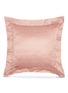 首图 –点击放大 - FRETTE - GLOWING WEAVE几何图案纯棉拼接棉混丝枕套－粉色
