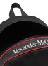 细节 - 点击放大 - ALEXANDER MCQUEEN - 拼色logo纯棉双肩包