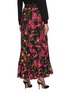 背面 - 点击放大 - ALICE + OLIVIA - ELZA花卉图案褶裥混丝半裙