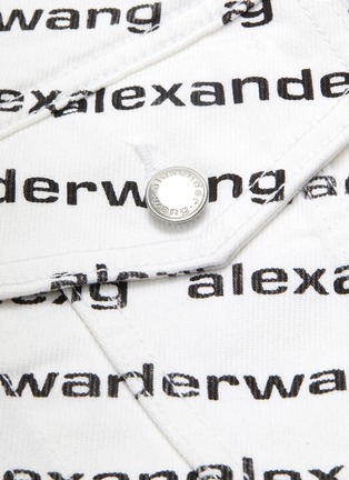  - ALEXANDERWANG - 拼色logo翻盖口袋纯棉夹克