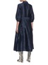 背面 - 点击放大 - GABRIELA HEARST - x Lane Crawford 170周年系列CERVANTES腰带泡泡袖褶裥亚麻混丝连衣裙