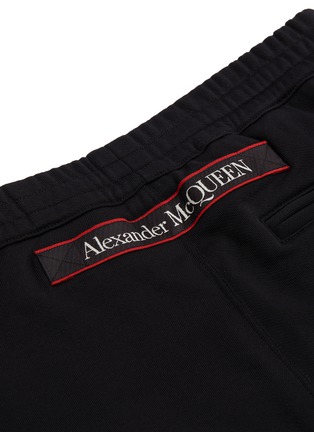  - ALEXANDER MCQUEEN - logo布饰拼贴纯棉休闲裤