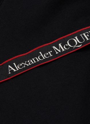  - ALEXANDER MCQUEEN - logo布饰拼贴纯棉T恤