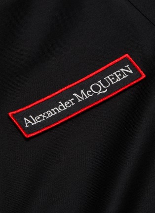  - ALEXANDER MCQUEEN - logo布饰拼贴纯棉polo衫