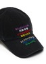 细节 - 点击放大 - BALENCIAGA - 多语言品牌名称刺绣纯棉棒球帽