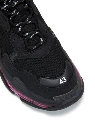细节 - 点击放大 - BALENCIAGA - TRIPLE S拼接设计厚底运动鞋