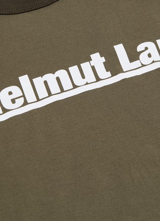  - HELMUT LANG - 拼色品牌名称纯棉T恤