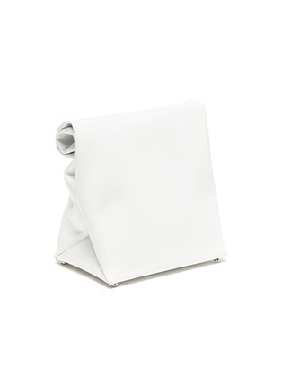 细节 - 点击放大 - ALEXANDERWANG - LUNCH BAG logo折叠漆皮手拿包