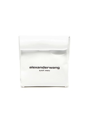 首图 - 点击放大 - ALEXANDERWANG - LUNCH BAG logo折叠漆皮手拿包