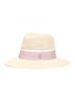 首图 - 点击放大 - MAISON MICHEL - Henrietta拼色条纹帽带编织汉麻宽檐帽