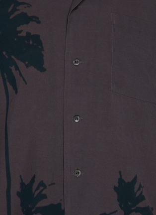  - DRIES VAN NOTEN - Carltone抽象棕榈树图案短袖衬衫