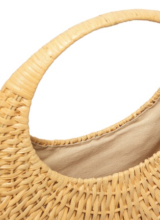 细节 - 点击放大 - CULT GAIA - TAJA几何造型编织藤条竹篮手提包