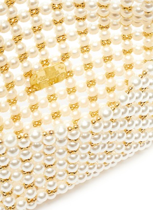 细节 - 点击放大 - VANINA - PEARL MIST金属缀饰人造珍珠单肩包
