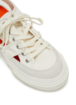 细节 - 点击放大 - BOTH - TYRES轮胎纹橡胶鞋底镂空帆布运动凉鞋