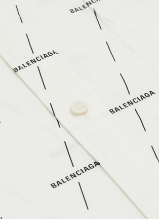  - BALENCIAGA - 品牌名称斜线纯棉府绸衬衫