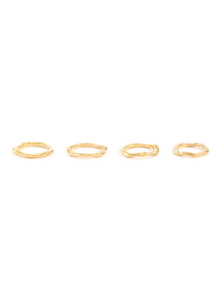 首图 - 点击放大 - JOANNA LAURA CONSTANTINE - 几何造型镀金金属戒指套装
