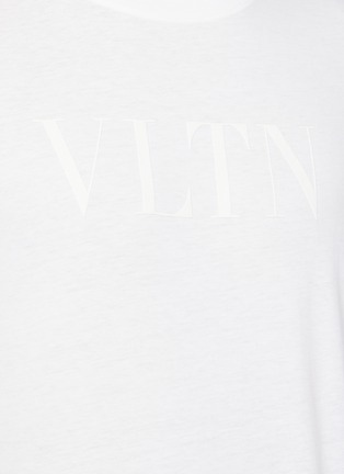 细节 - 点击放大 - VALENTINO GARAVANI - VLTN LOGO纯棉T恤