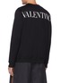 背面 - 点击放大 - VALENTINO GARAVANI - 品牌名称镂空拼贴口袋混棉卫衣