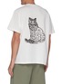 背面 - 点击放大 - SONG FOR THE MUTE - CAT小猫图案趣味徽章须边拼贴纯棉T恤