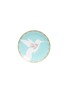 首图 –点击放大 - YATO - 小号手绘蜂鸟花卉图案陶瓷餐盘 - 浅蓝色