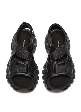 细节 - 点击放大 - BALENCIAGA - 镂空搭叠凉鞋