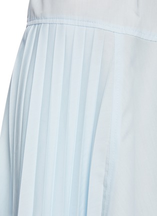 细节 - 点击放大 - JW ANDERSON - 腰带褶裥不规则衬衫式连衣裙