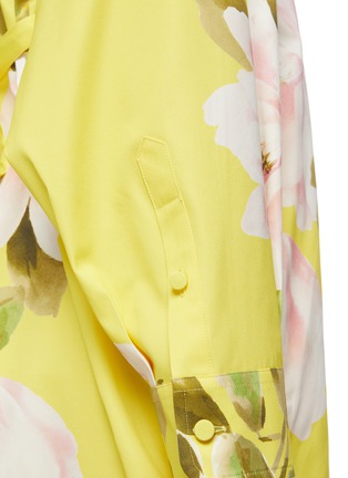 细节 - 点击放大 - VALENTINO GARAVANI - 花卉图案混棉衬衫