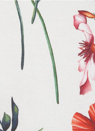  - OSCAR DE LA RENTA - 花卉图案无袖针织衫