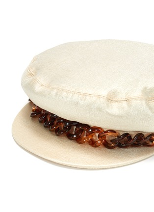细节 - 点击放大 - EUGENIA KIM - MARINA玳瑁纹链条报童帽