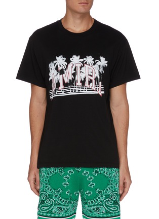 首图 - 点击放大 - AMIRI - 品牌名称棕榈树图案纯棉T恤