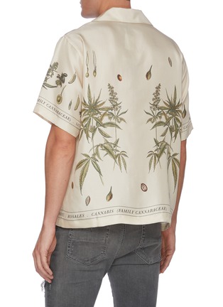 背面 - 点击放大 - AMIRI - 植物图案真丝短袖衬衫
