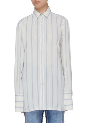 首图 - 点击放大 - MAISON MARGIELA - 拼色条纹衬衫
