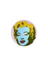 首图 –点击放大 - LIGNE BLANCHE - Marilyn拼色玛丽莲梦露图案利摩日瓷盘－紫色