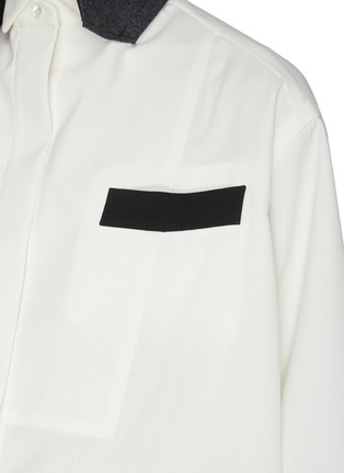  - SACAI - 仿两件式拼色衬衫